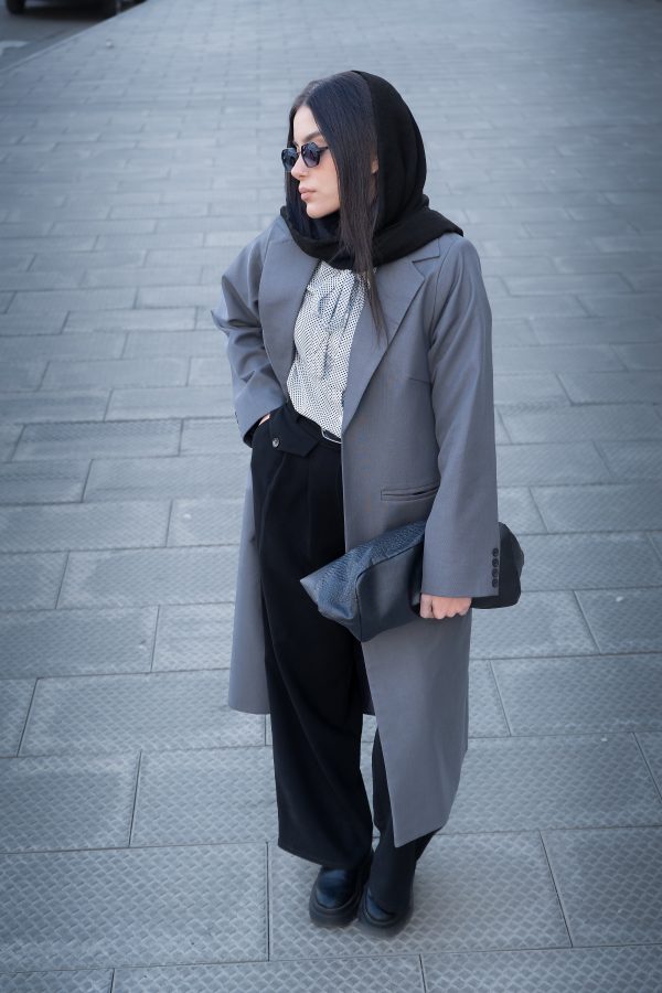 grey coat کت طوسی